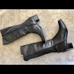 Tahari Leather Boots - Black Boots